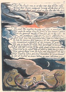 Amerika. Een Profetie, Plaat 13, Vurig Stonden de Engelen Op... door William Blake